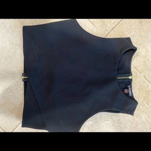 Express ladies small cross back crop top
